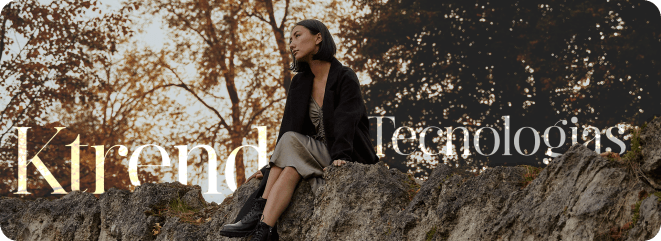 Mulher sentada em uma paisagem natural representando o conceito de K-Trend e inovação em tecnologias para estética e bem-estar.